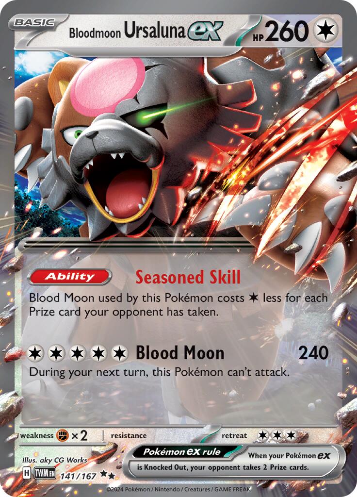 Bloodmoon Ursaluna ex (141/167) [Scarlet & Violet: Twilight Masquerade] | Galaxy Games LLC