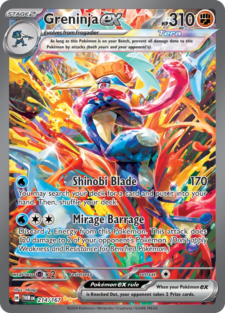 Greninja ex (214/167) [Scarlet & Violet: Twilight Masquerade] | Galaxy Games LLC