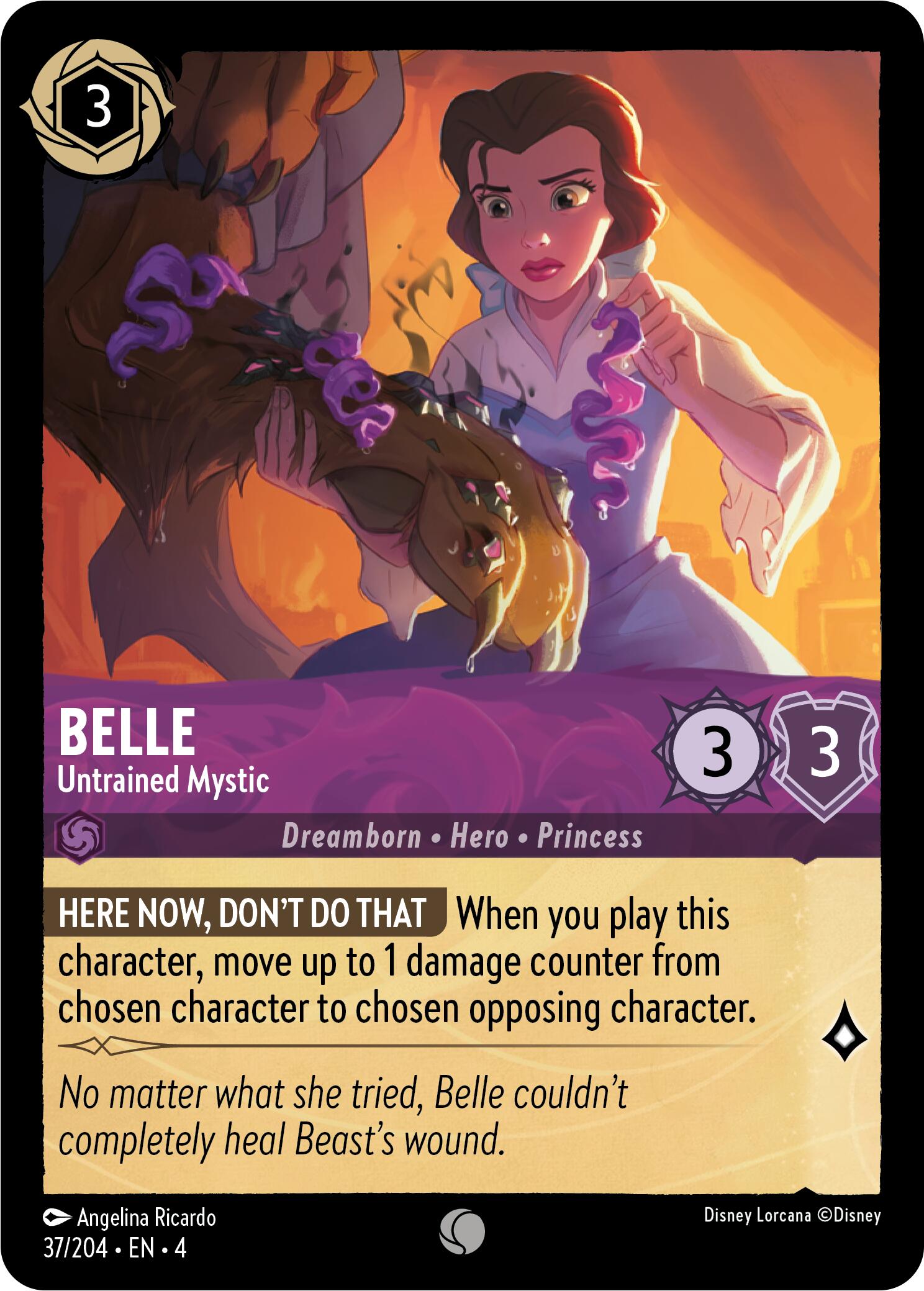 Belle - Untrained Mystic (37/204) [Ursula's Return] | Galaxy Games LLC