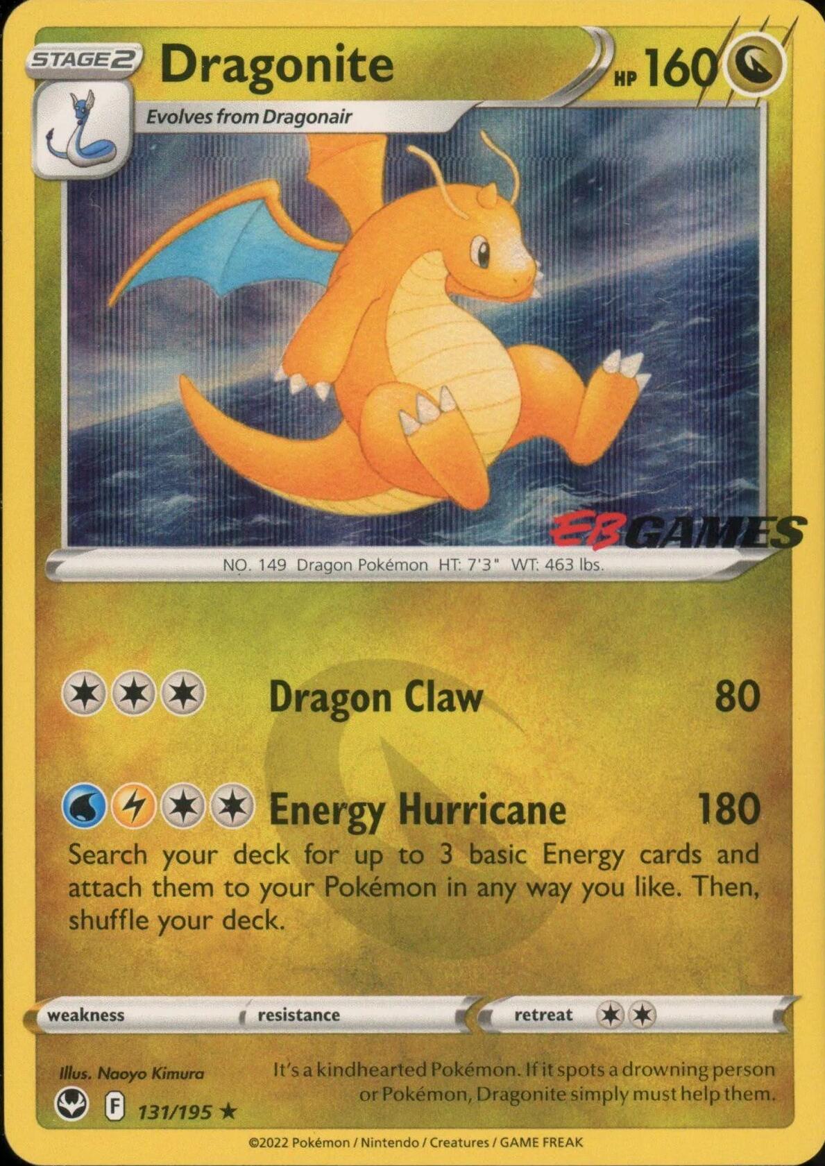 Dragonite (131/195) (EB Games Exclusive) [Miscellaneous Cards] | Galaxy Games LLC