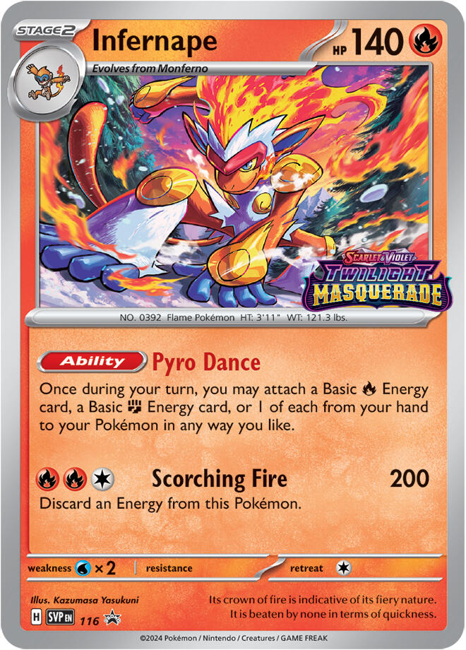 Infernape (116) [Scarlet & Violet: Black Star Promos] | Galaxy Games LLC