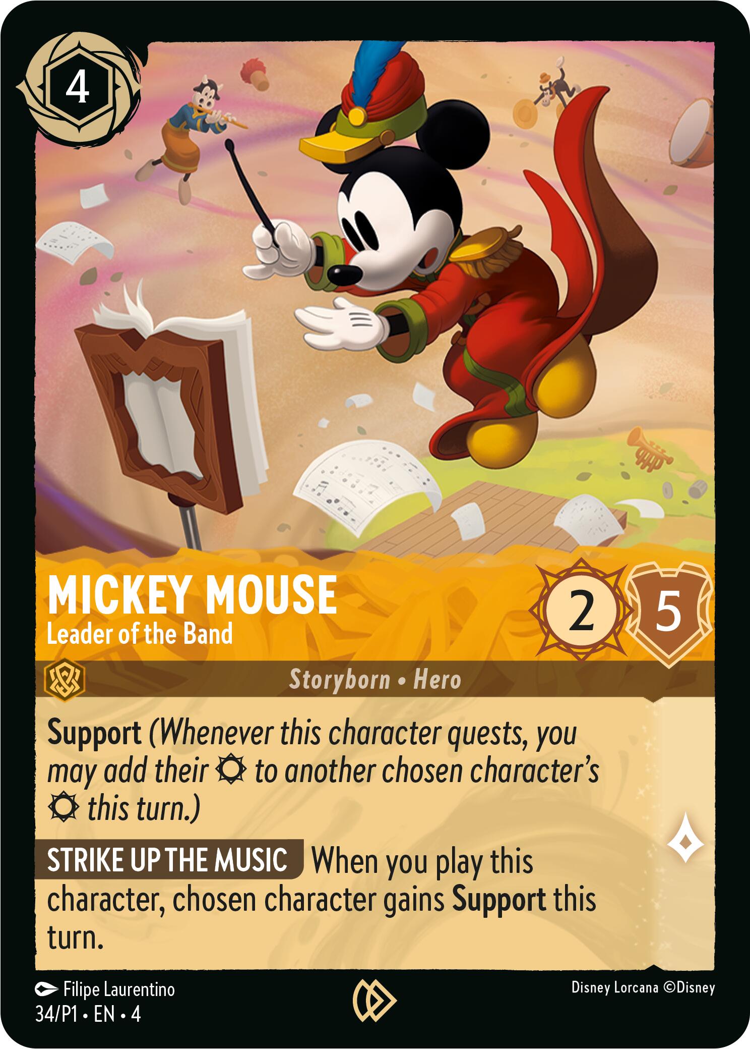 Mickey Mouse - Leader of the Band (34) [Promo Cards] | Galaxy Games LLC