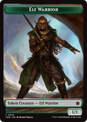 Elf Warrior // Rat (0030) Double-Sided Token [Foundations Tokens] | Galaxy Games LLC