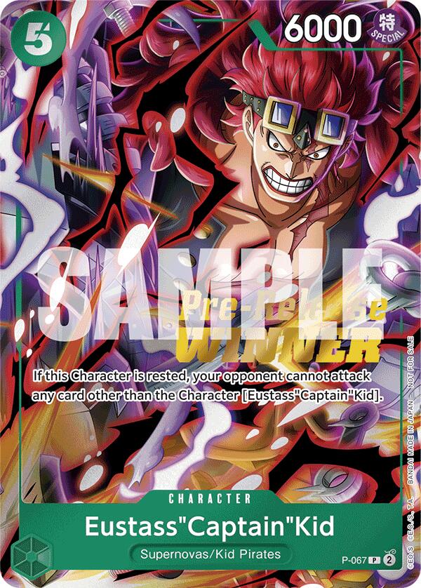 Eustass"Captain"Kid (OP-07 Pre-Release Tournament) [Winner] [One Piece Promotion Cards] | Galaxy Games LLC