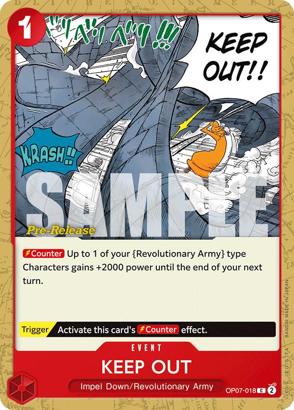 Keep Out [500 Years in the Future Pre-Release Cards] | Galaxy Games LLC