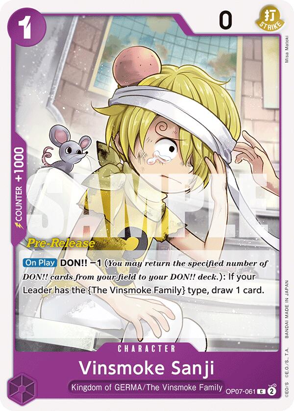Vinsmoke Sanji [500 Years in the Future Pre-Release Cards] | Galaxy Games LLC