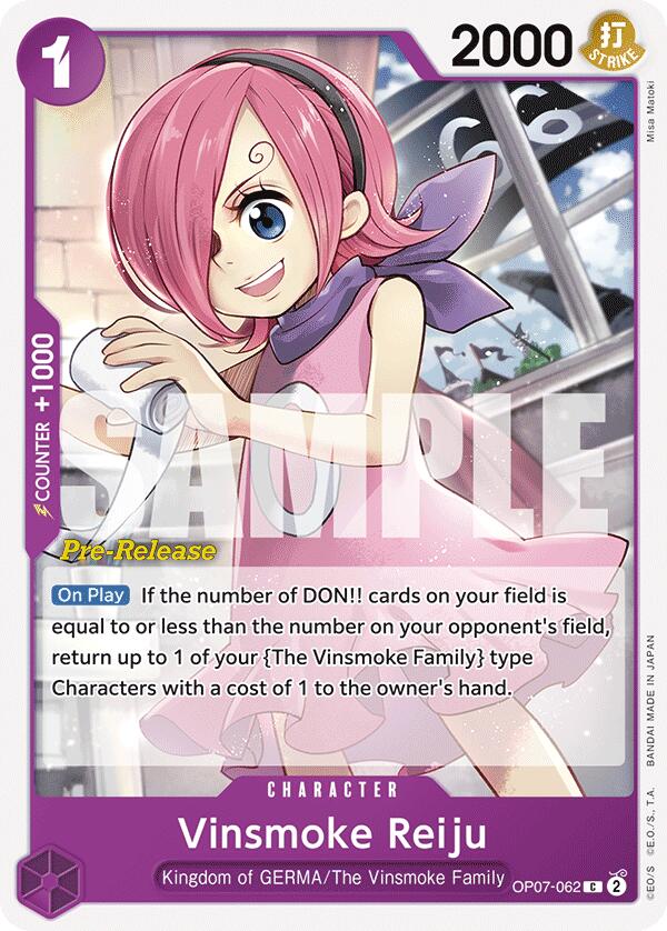 Vinsmoke Reiju [500 Years in the Future Pre-Release Cards] | Galaxy Games LLC