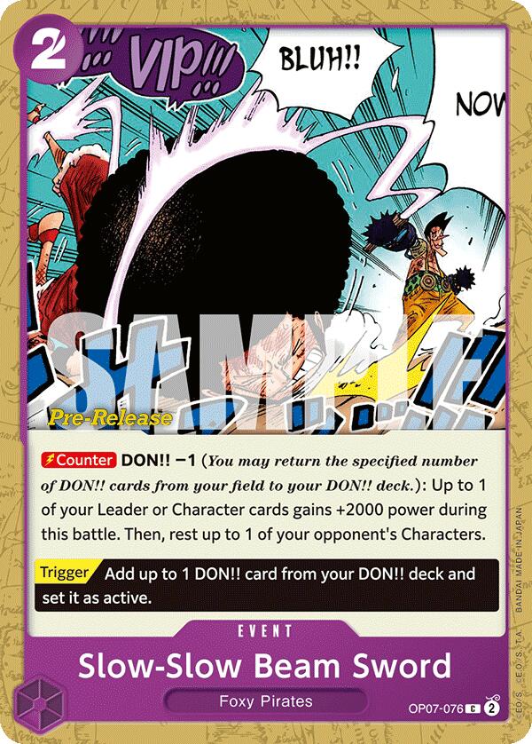 Slow-Slow Beam Sword [500 Years in the Future Pre-Release Cards] | Galaxy Games LLC