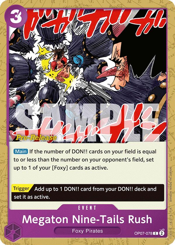 Megaton Nine-Tails Rush [500 Years in the Future Pre-Release Cards] | Galaxy Games LLC
