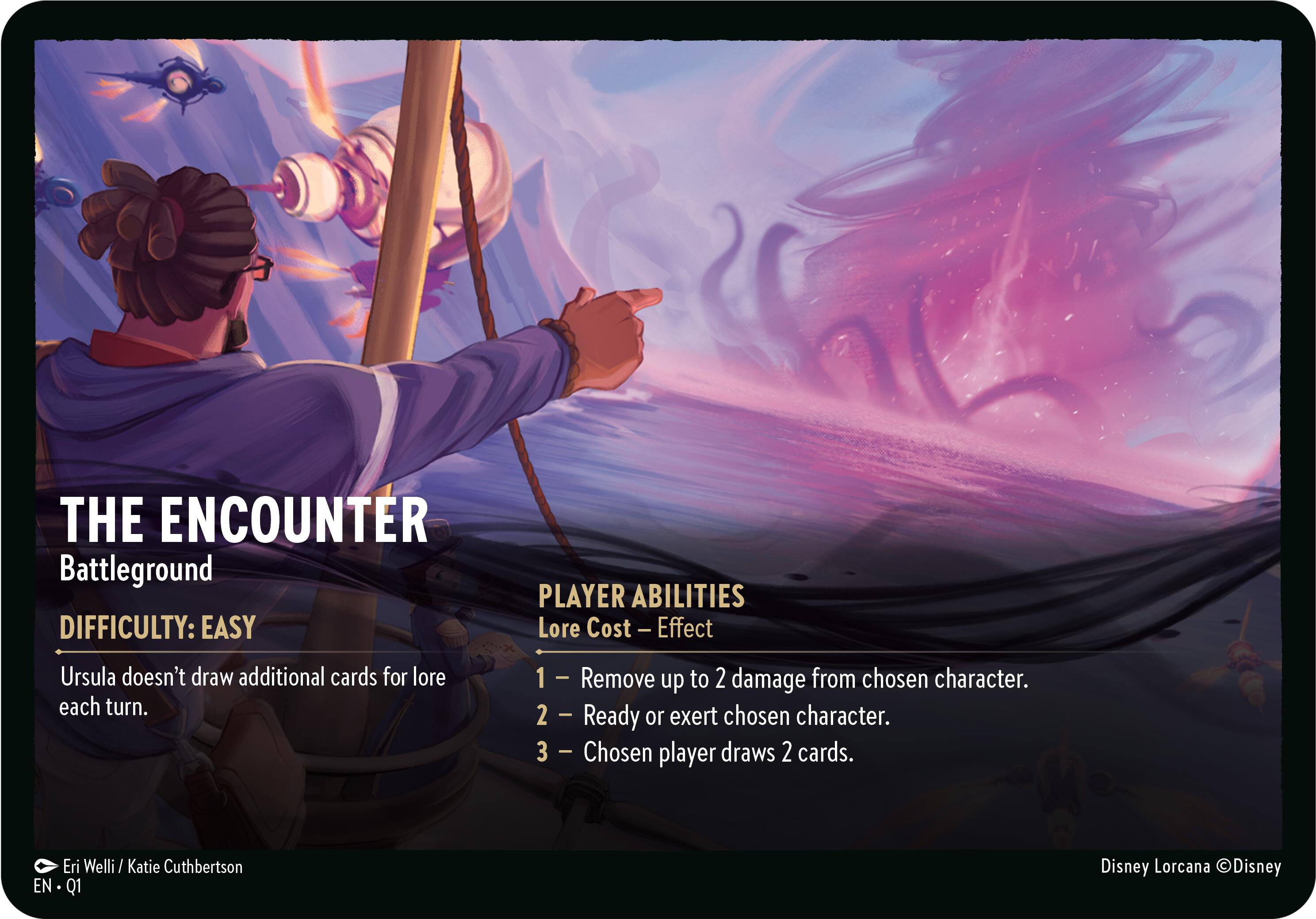 The Encounter // A Dark Realm - Battleground (Oversized) [Illumineer's Quest: Deep Trouble] | Galaxy Games LLC