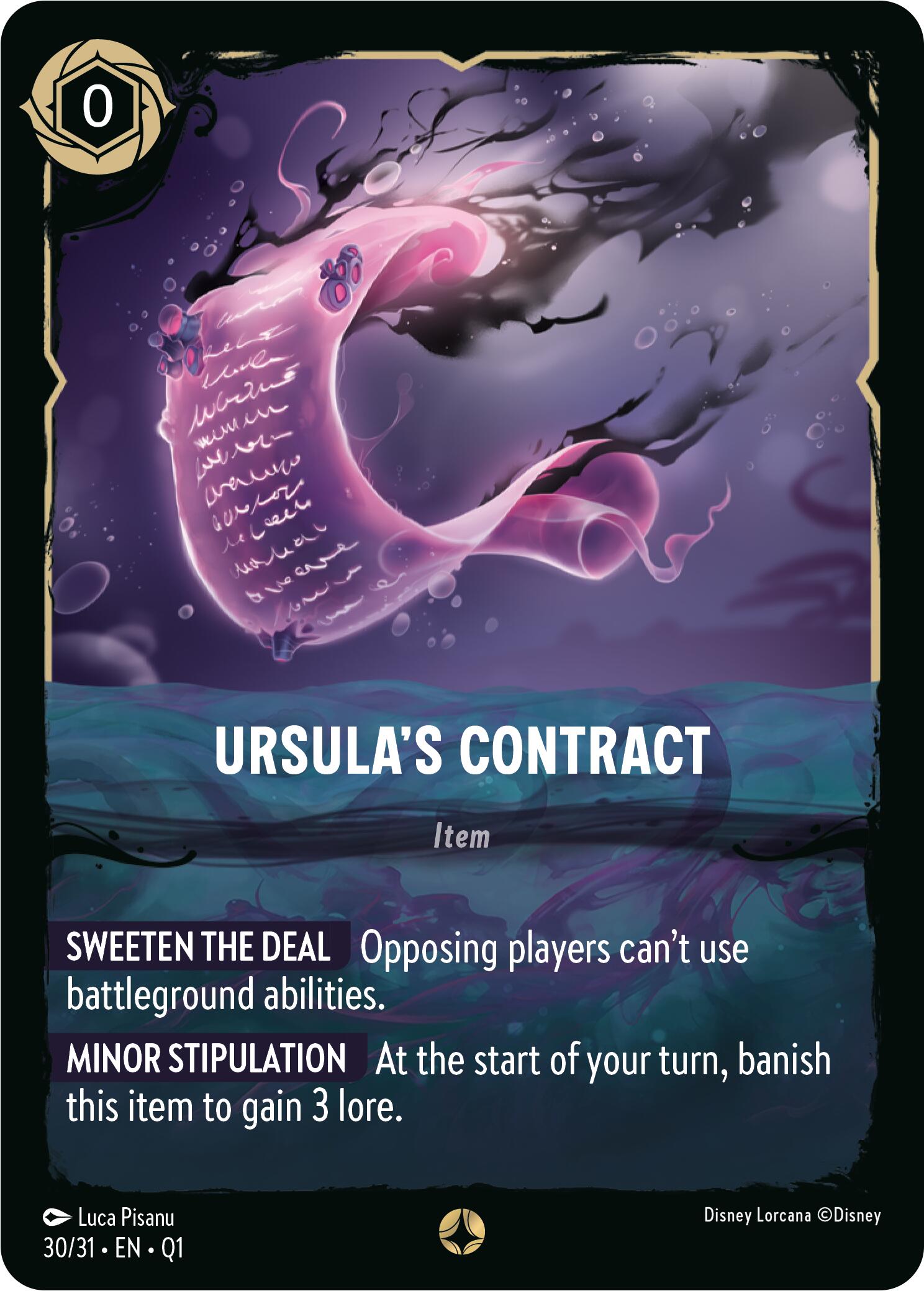 Ursula's Contract (30/31) [Illumineer's Quest: Deep Trouble] | Galaxy Games LLC