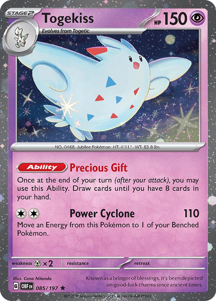 Togekiss (085/197) (Cosmos Holo) [Scarlet & Violet: Obsidian Flames] | Galaxy Games LLC