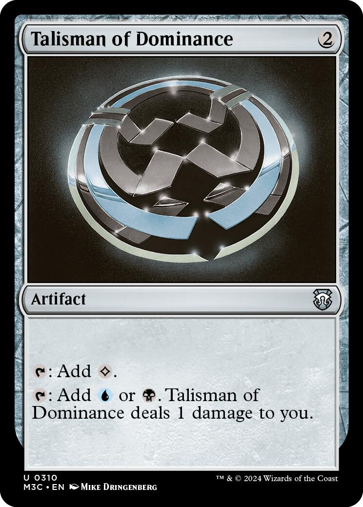 Talisman of Dominance [Modern Horizons 3 Commander] | Galaxy Games LLC