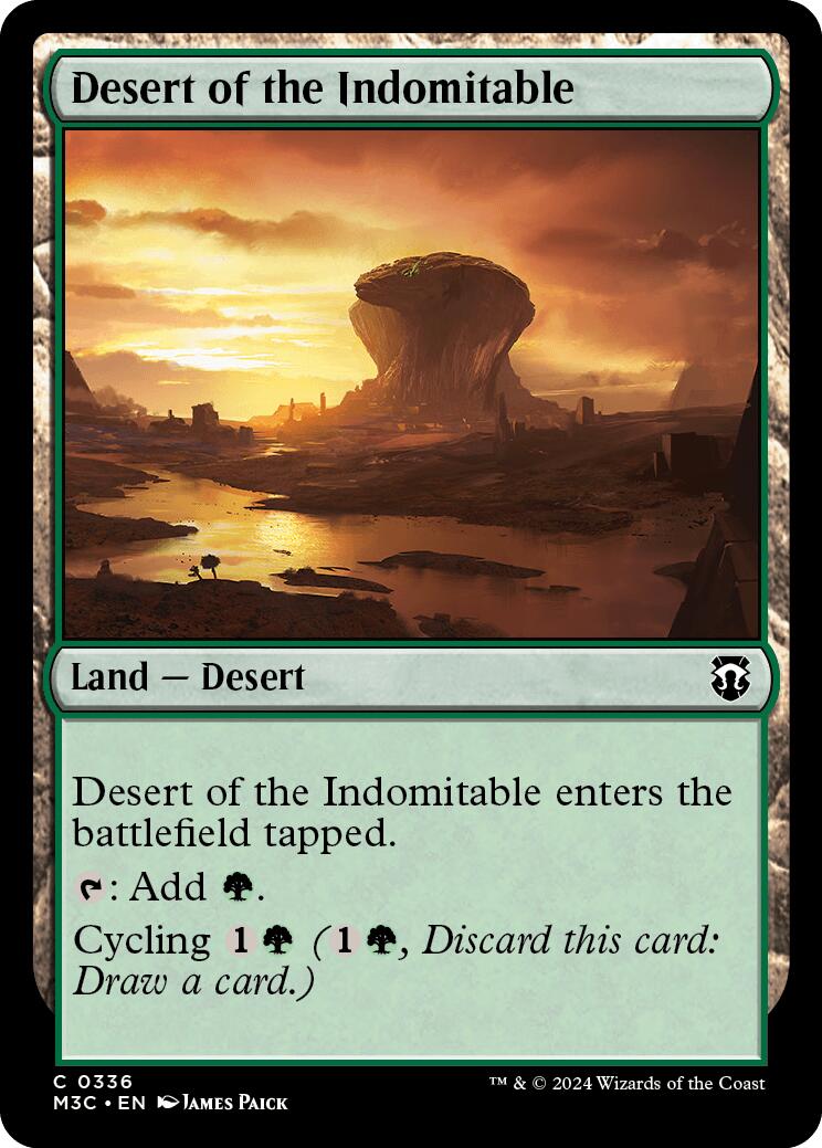 Desert of the Indomitable [Modern Horizons 3 Commander] | Galaxy Games LLC