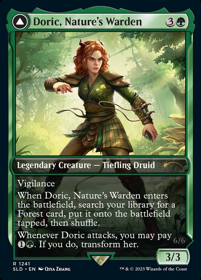 Doric, Nature's Warden // Doric, Owlbear Avenger [Secret Lair Drop Series] | Galaxy Games LLC