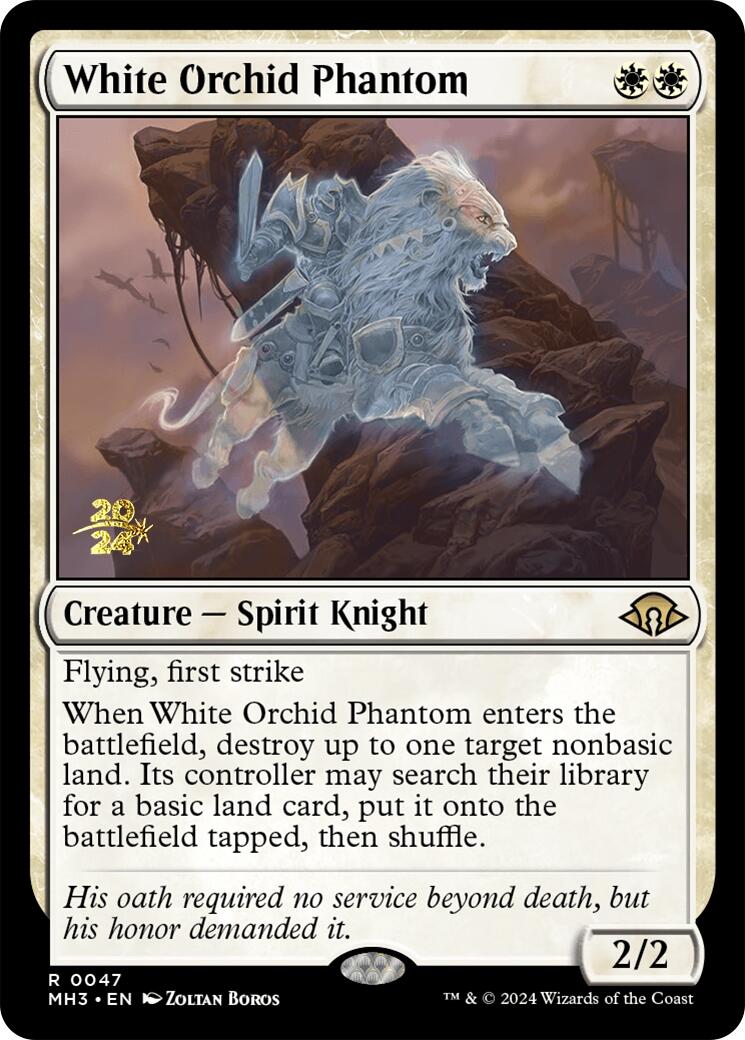 White Orchid Phantom [Modern Horizons 3 Prerelease Promos] | Galaxy Games LLC