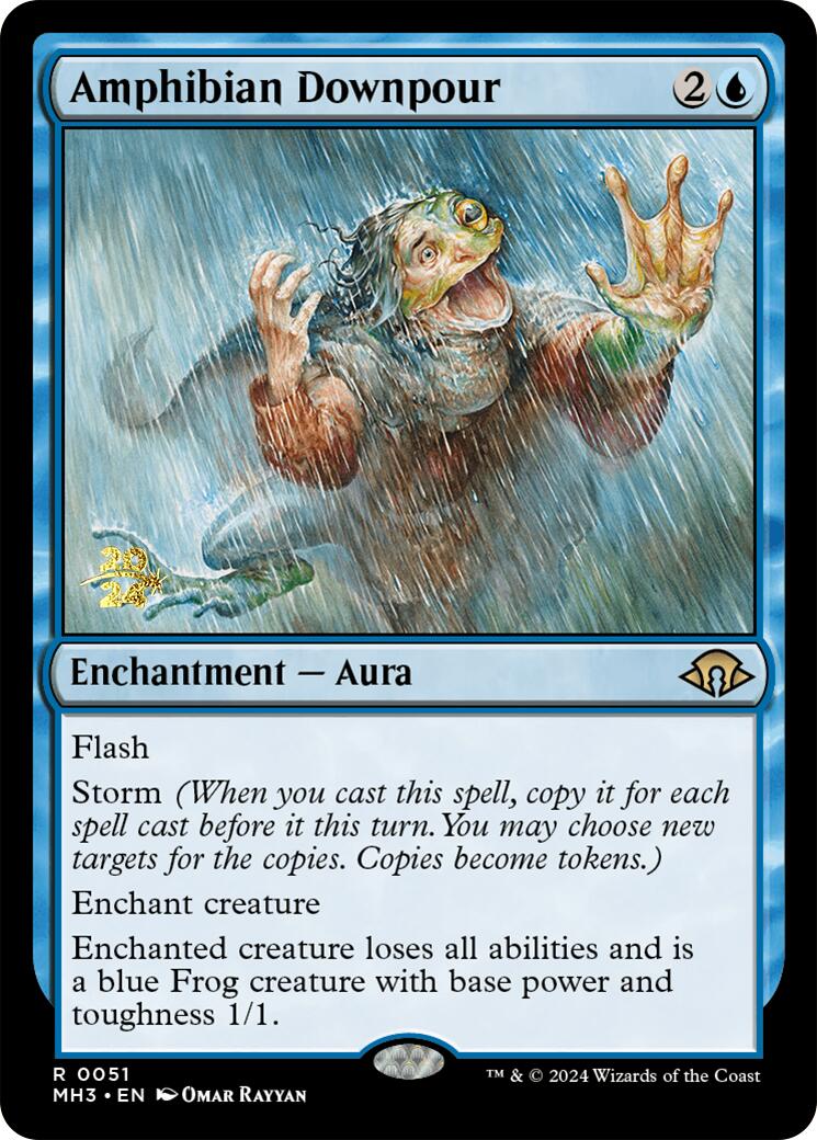 Amphibian Downpour [Modern Horizons 3 Prerelease Promos] | Galaxy Games LLC