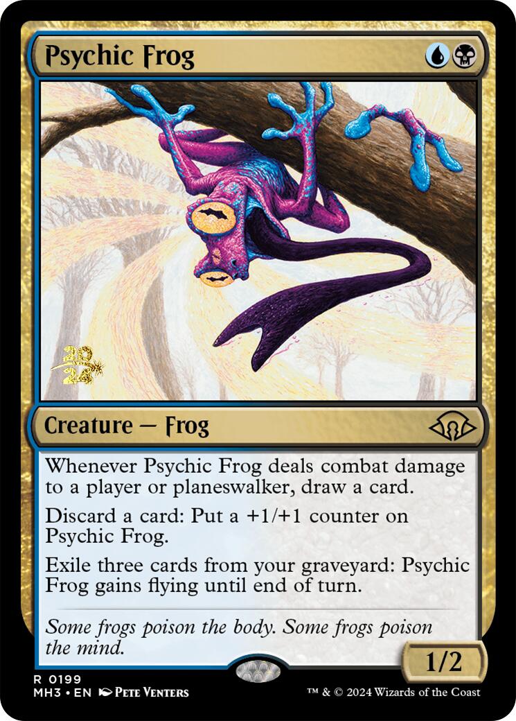 Psychic Frog [Modern Horizons 3 Prerelease Promos] | Galaxy Games LLC