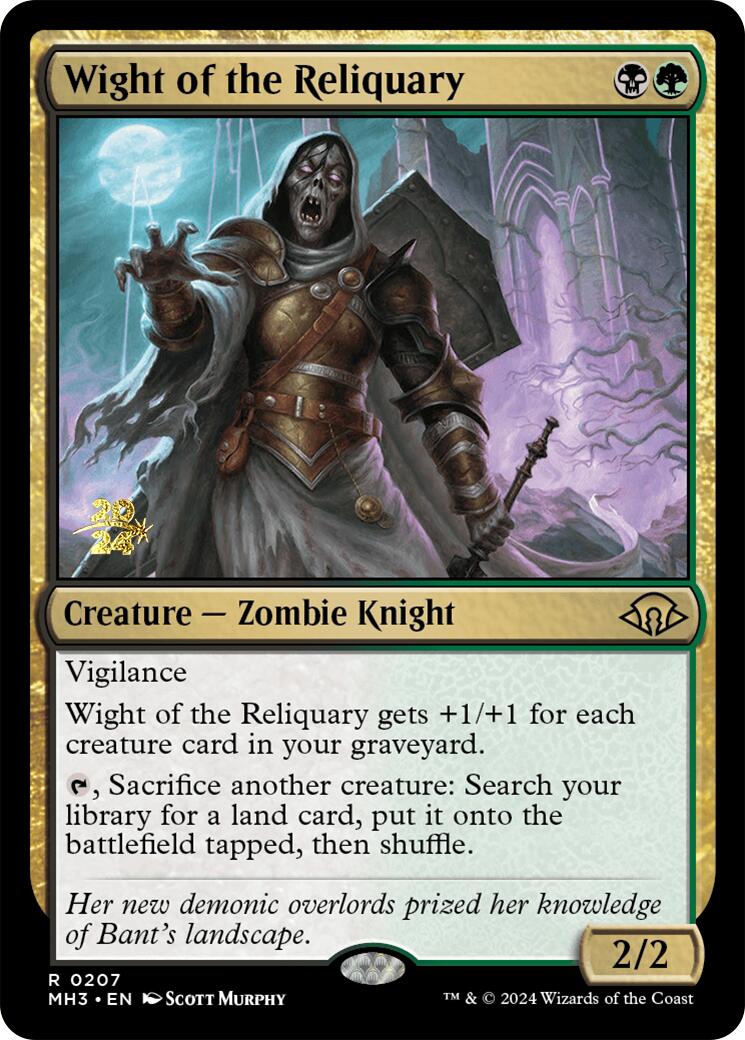 Wight of the Reliquary [Modern Horizons 3 Prerelease Promos] | Galaxy Games LLC
