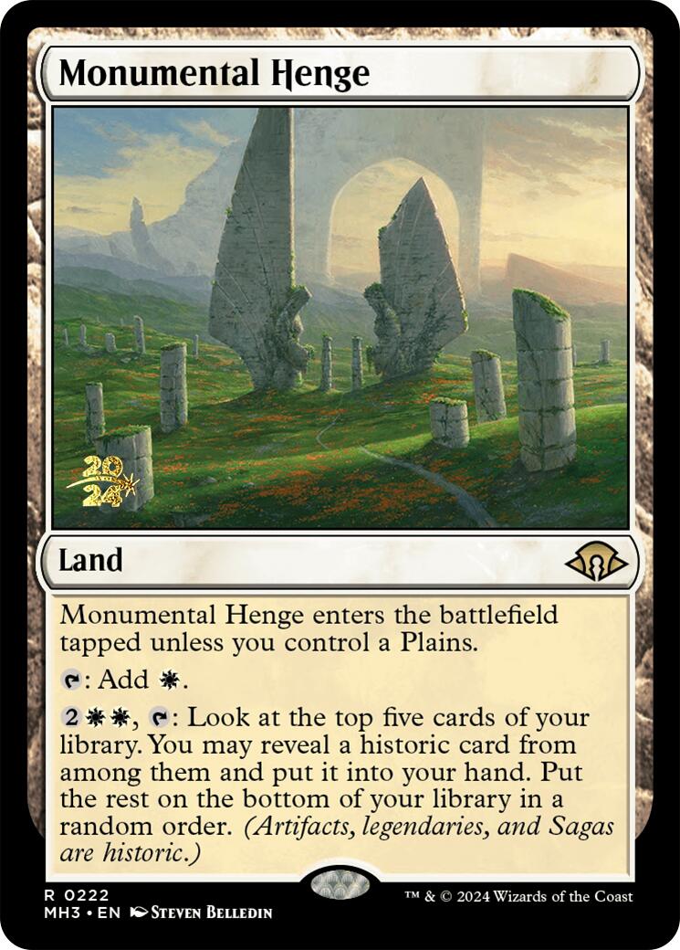 Monumental Henge [Modern Horizons 3 Prerelease Promos] | Galaxy Games LLC