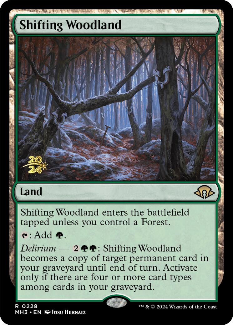 Shifting Woodland [Modern Horizons 3 Prerelease Promos] | Galaxy Games LLC