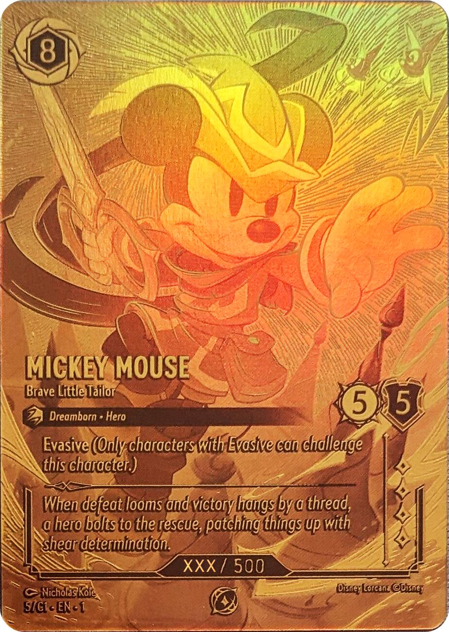 Mickey Mouse - Brave Little Tailor (Serial Numbered) (5) [Promo Cards] | Galaxy Games LLC