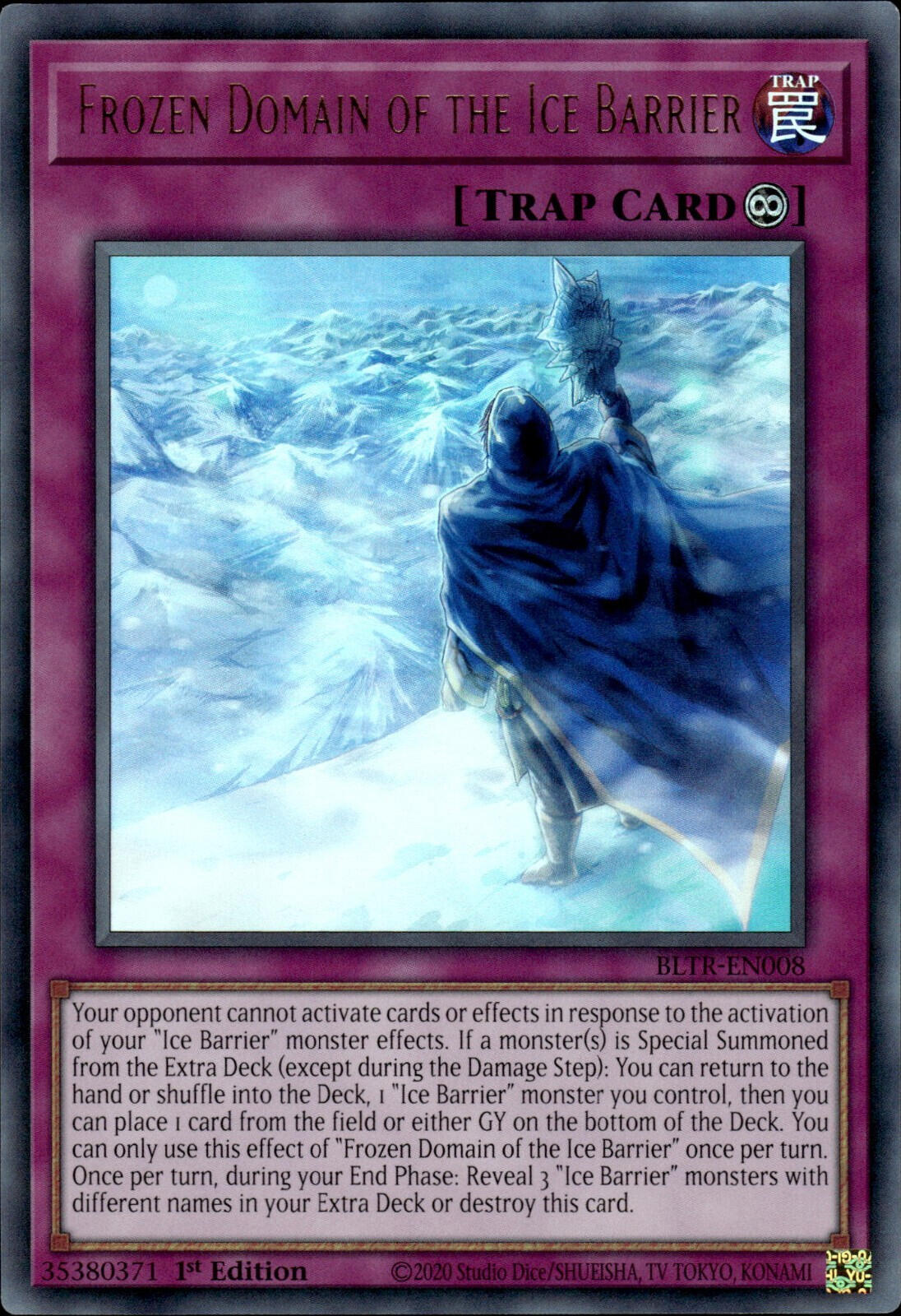 Frozen Domain of the Ice Barrier [BLTR-EN008] Ultra Rare | Galaxy Games LLC