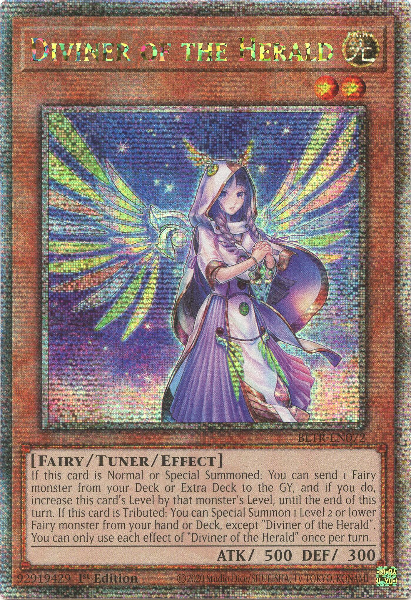 Diviner of the Herald (Quarter Century Secret Rare) [BLTR-EN072] Quarter Century Secret Rare | Galaxy Games LLC