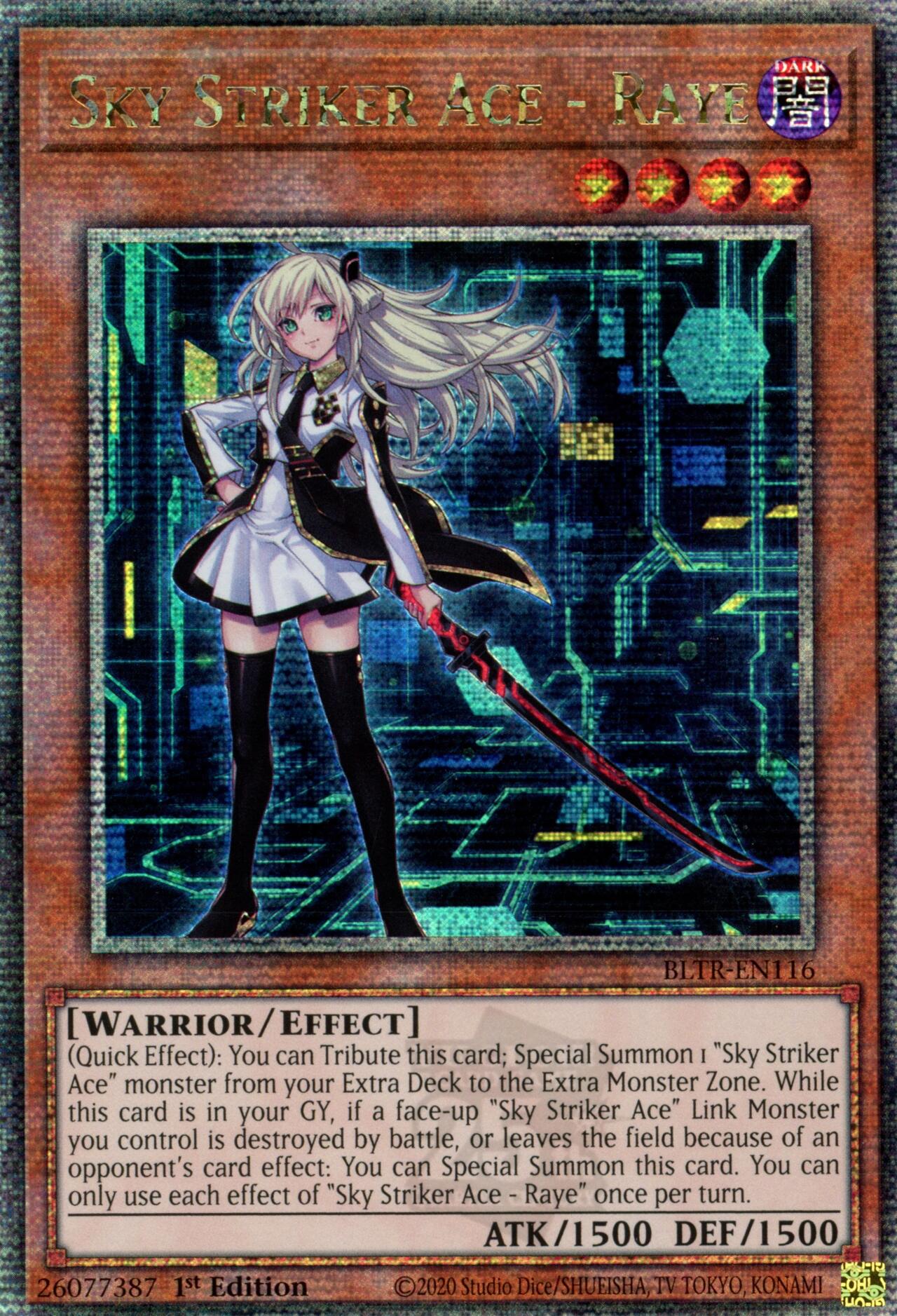 Sky Striker Ace - Raye (Quarter Century Secret Rare) [BLTR-EN116] Quarter Century Secret Rare | Galaxy Games LLC