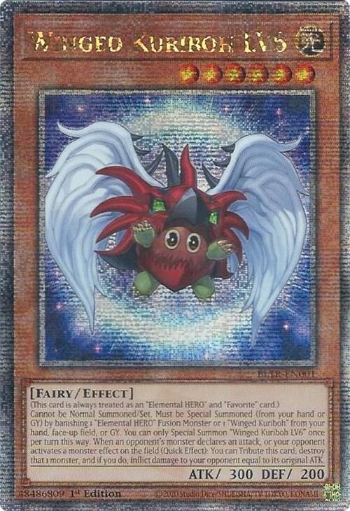 Winged Kuriboh LV6 (Quarter Century Secret Rare) [BLTR-EN001] Quarter Century Secret Rare | Galaxy Games LLC