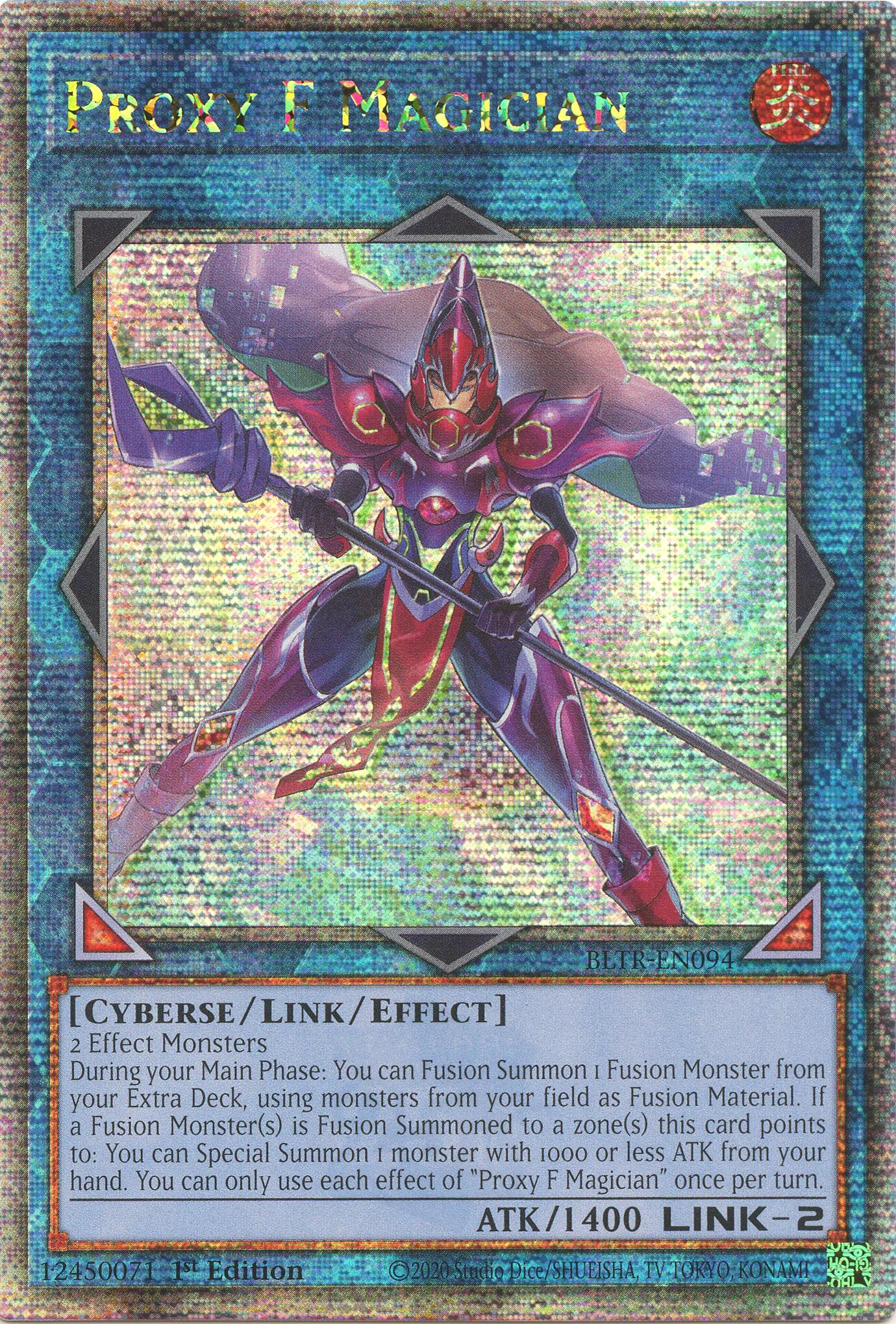 Proxy F Magician (Quarter Century Secret Rare) [BLTR-EN094] Quarter Century Secret Rare | Galaxy Games LLC