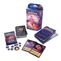 Disney Lorcana: Shimmering Skies - Starter Deck (Amethyst & Ruby) | Galaxy Games LLC