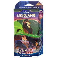 Disney Lorcana: Shimmering Skies - Starter Deck (Emerald & Steel) | Galaxy Games LLC