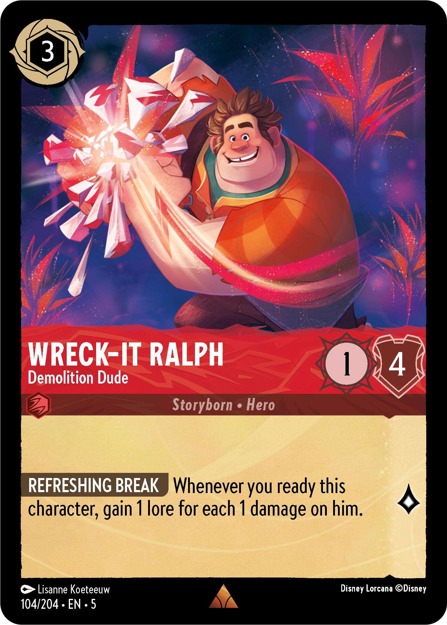 Wreck-It Ralph - Demolition Dude (104/204) [Shimmering Skies] | Galaxy Games LLC