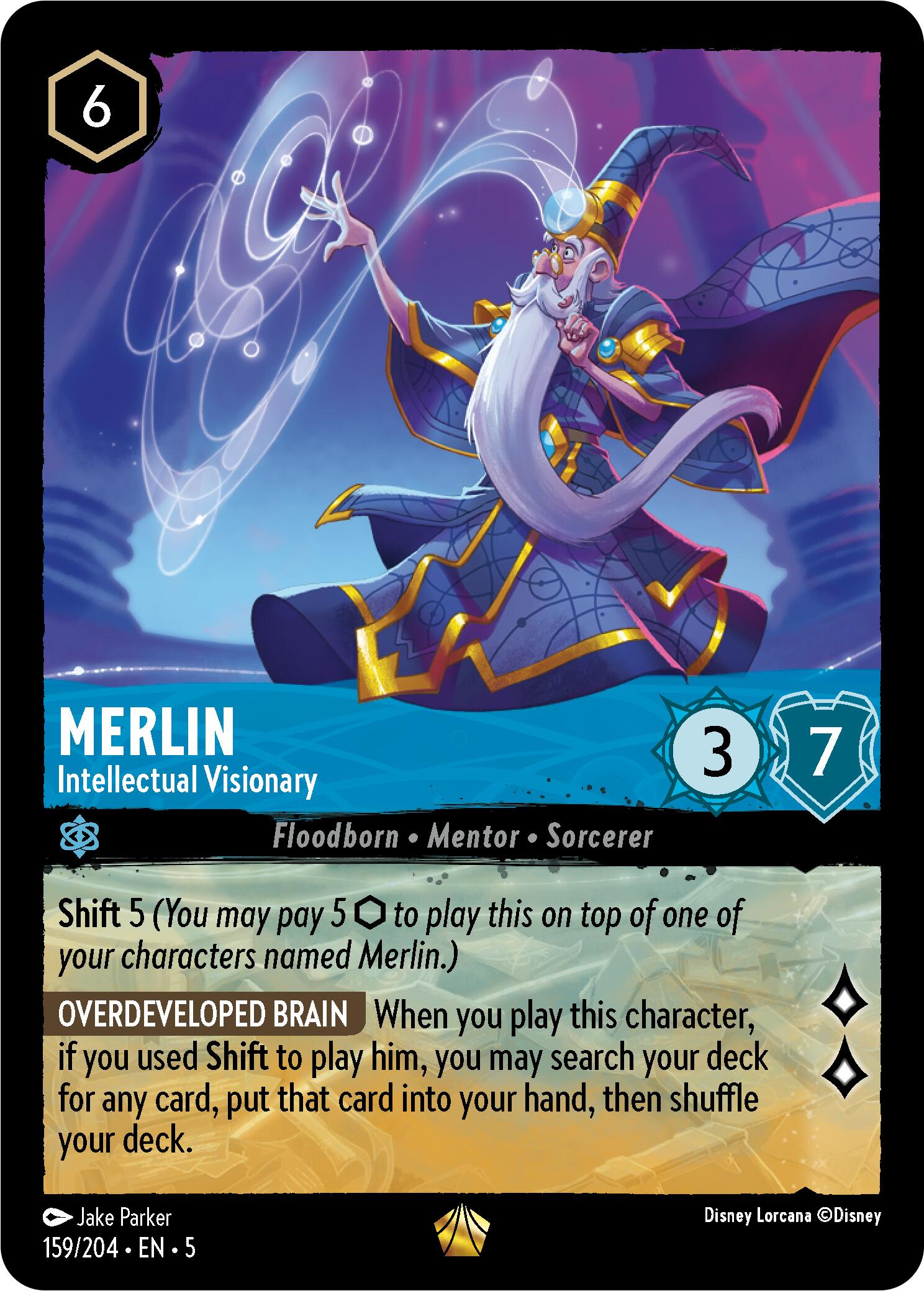 Merlin - Intellectual Visionary (159/204) [Shimmering Skies] | Galaxy Games LLC