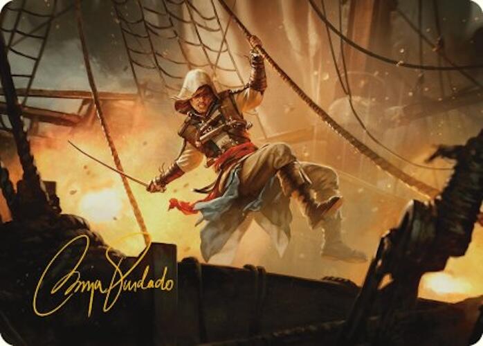 Edward Kenway Art Card (Gold-Stamped Signature) [Assassin's Creed Art Series] | Galaxy Games LLC