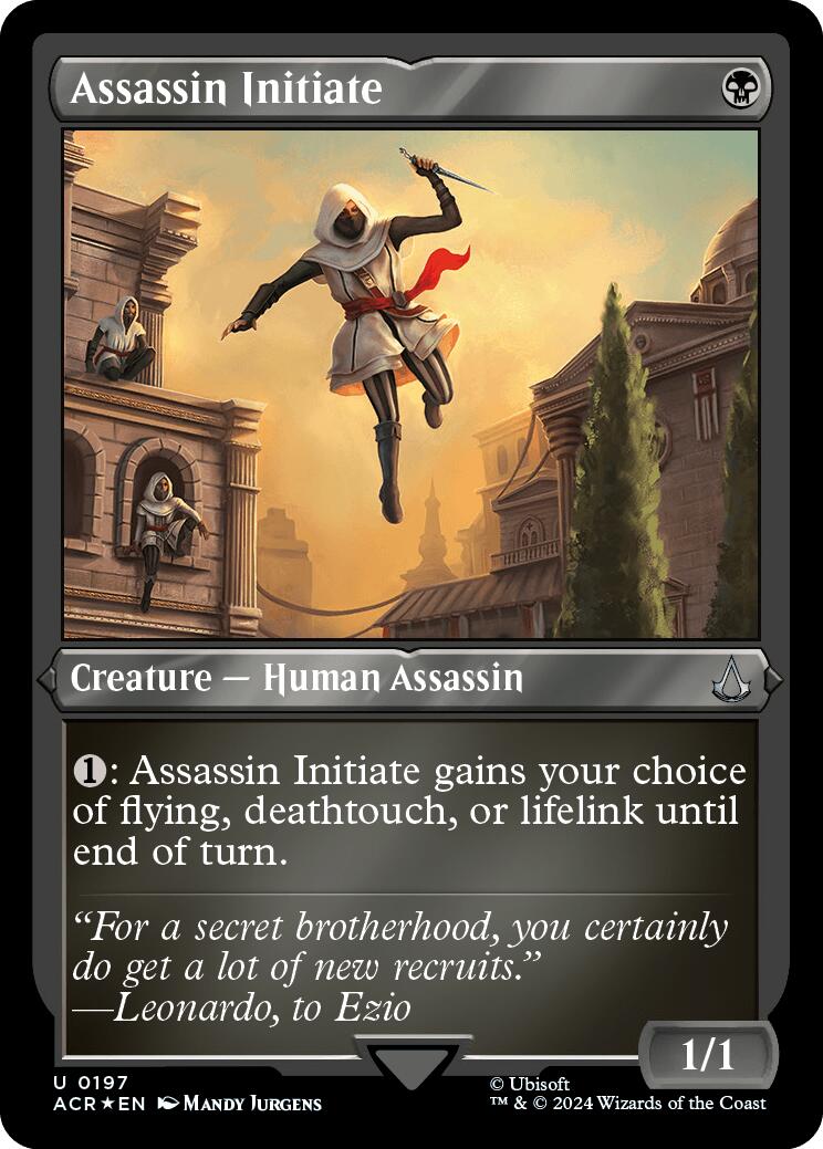 Assassin Initiate (Foil Etched) [Assassin's Creed] | Galaxy Games LLC