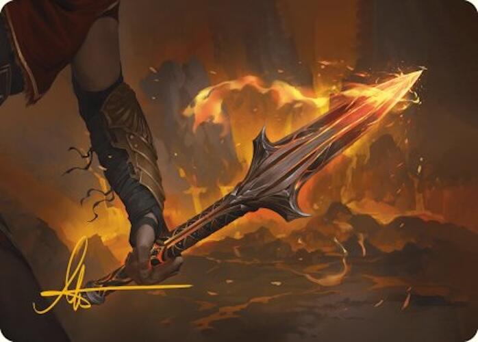 The Spear of Leonidas Art Card (Gold-Stamped Signature) [Assassin's Creed Art Series] | Galaxy Games LLC
