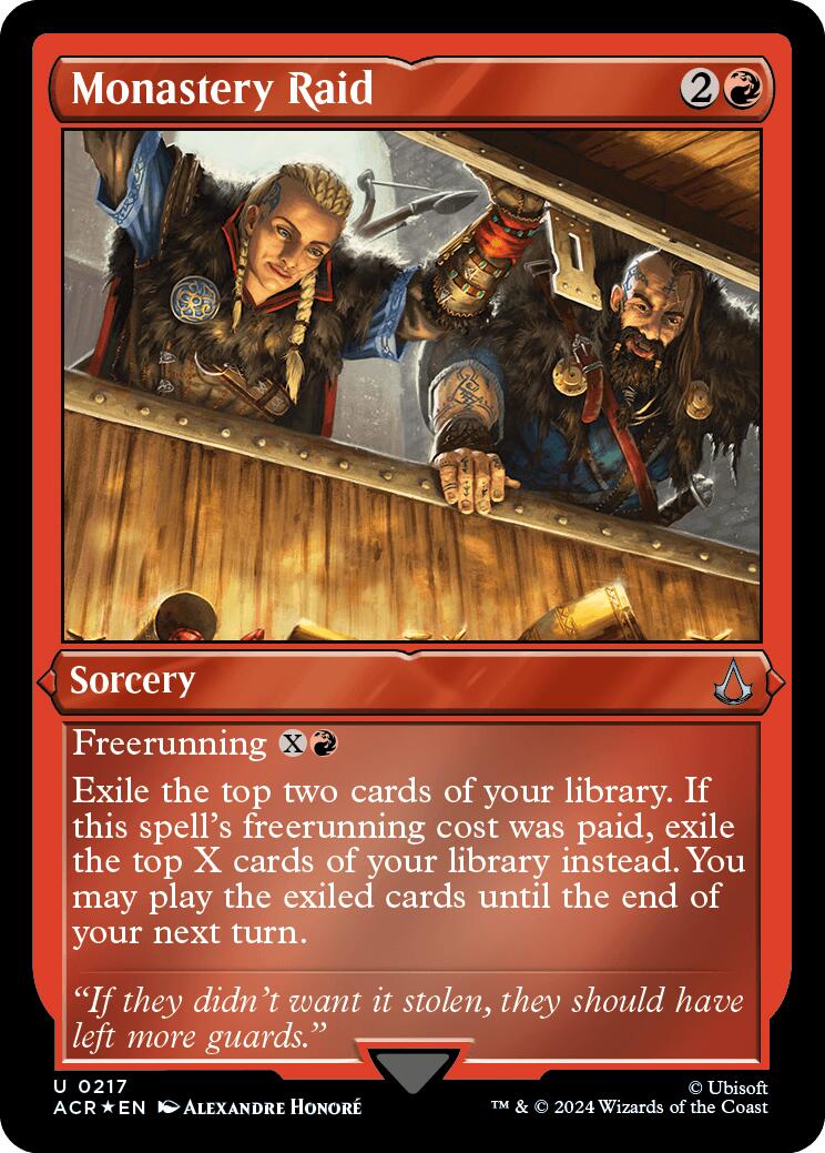 Monastery Raid (Foil Etched) [Assassin's Creed] | Galaxy Games LLC