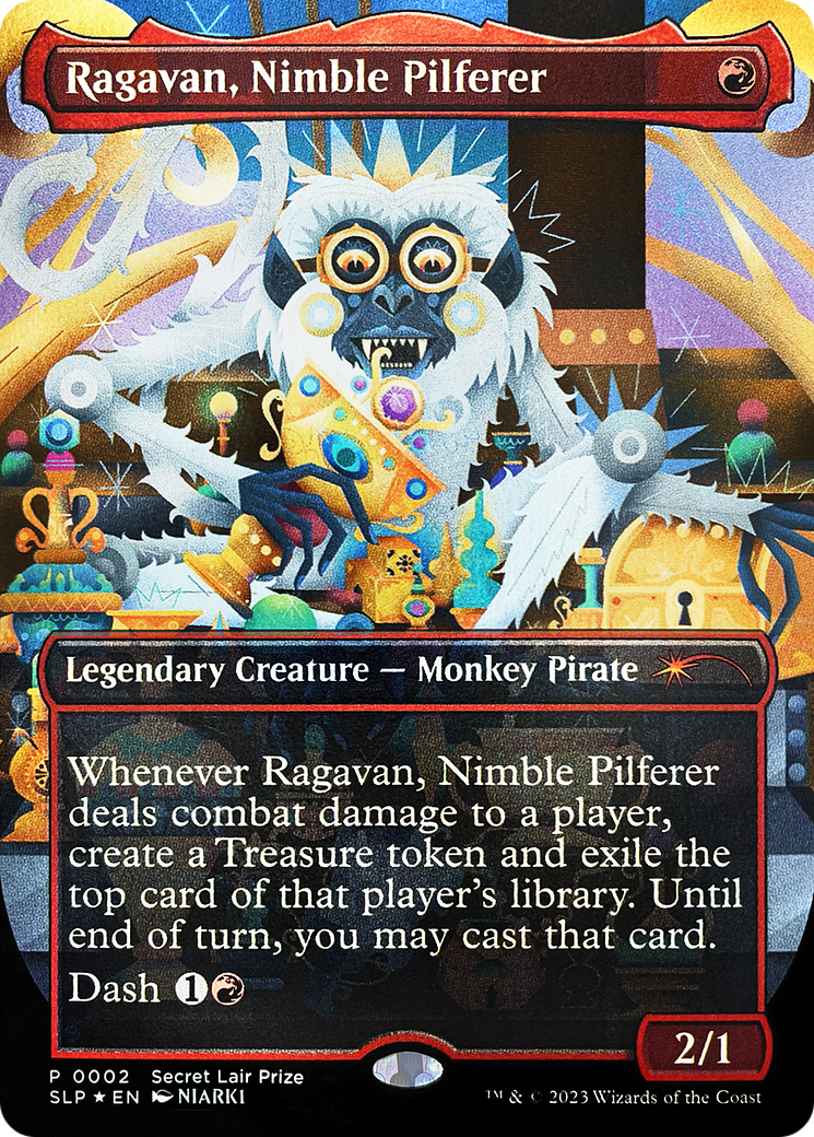 Ragavan, Nimble Pilferer (Borderless) [Secret Lair Showdown] | Galaxy Games LLC