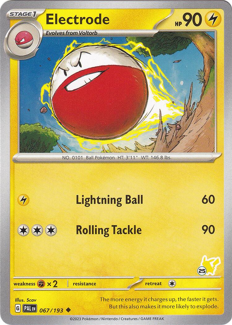 Electrode (067/193) (Pikachu Stamp #25) [Battle Academy 2024] | Galaxy Games LLC