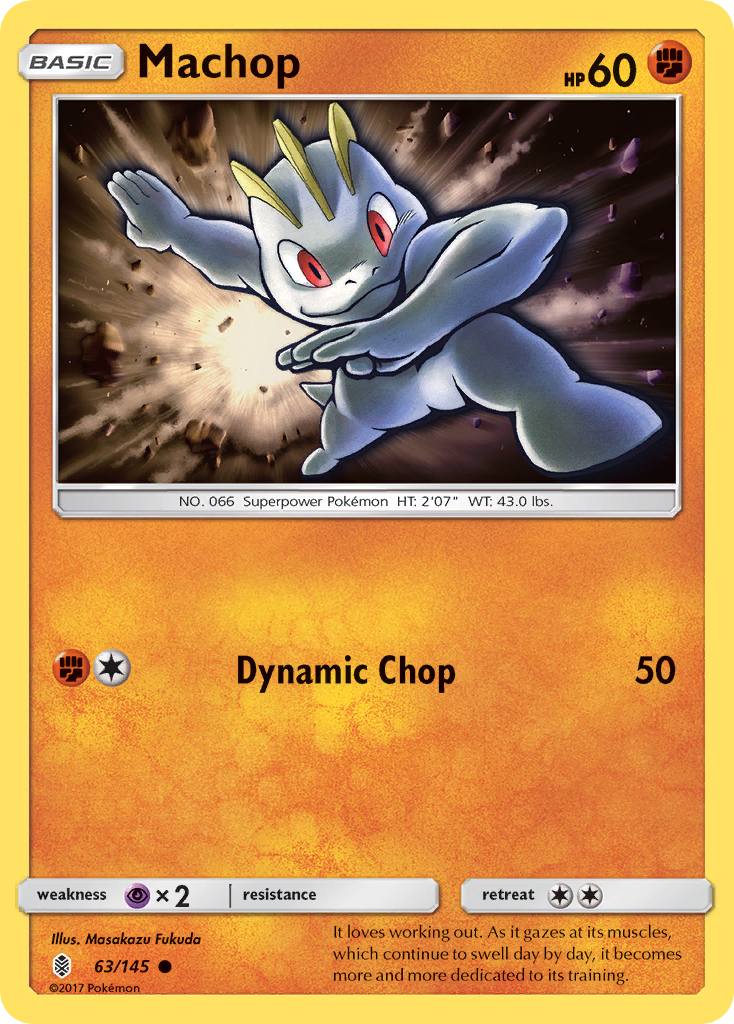 Machop (63/145) [Sun & Moon: Guardians Rising] | Galaxy Games LLC