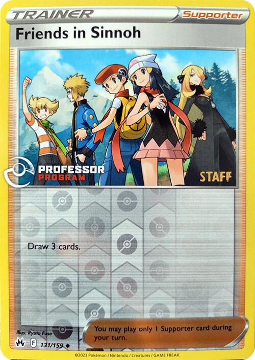 Friends in Sinnoh (131/159) (2023 Staff) [Professor Program Promos] | Galaxy Games LLC