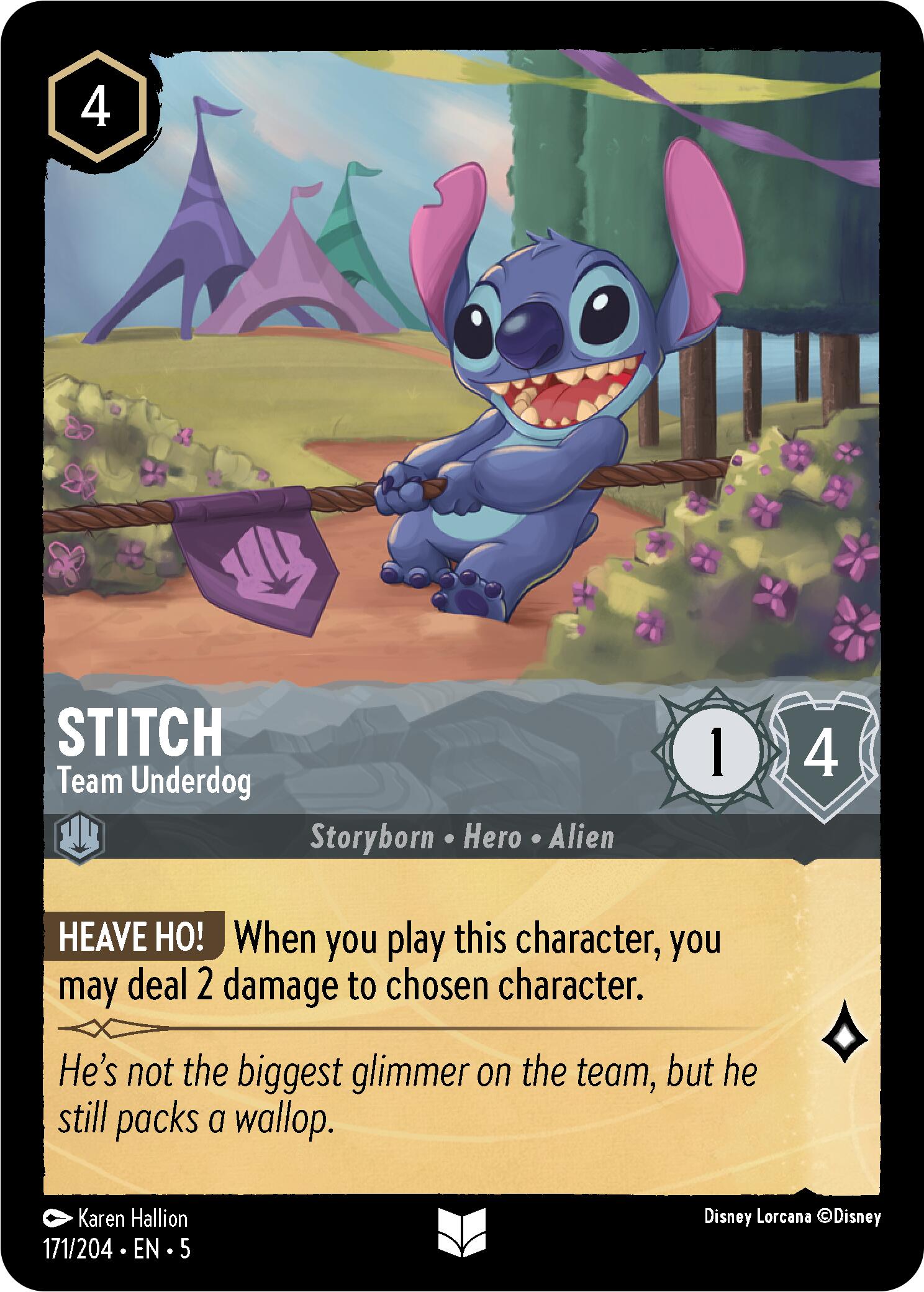 Stitch - Team Underdog (171/204) [Shimmering Skies] | Galaxy Games LLC
