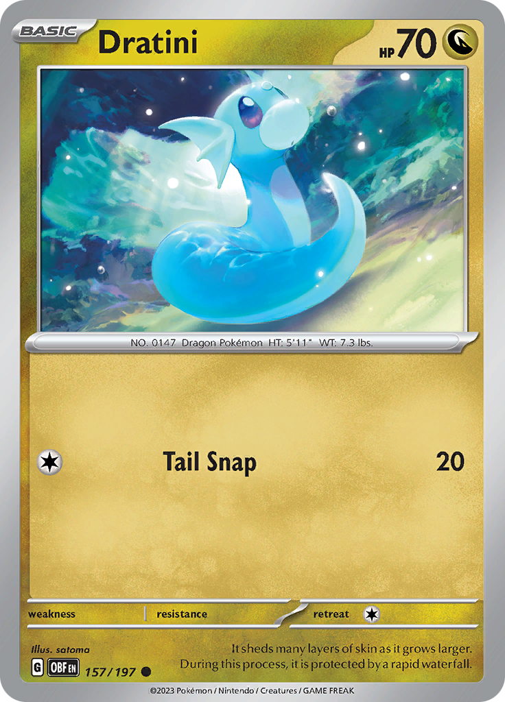 Dratini (157/197) [Scarlet & Violet: Obsidian Flames] | Galaxy Games LLC