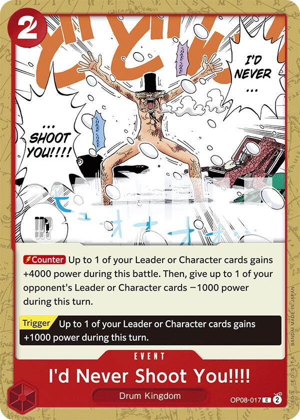 I'd Never Shoot You!!!! [Two Legends] | Galaxy Games LLC