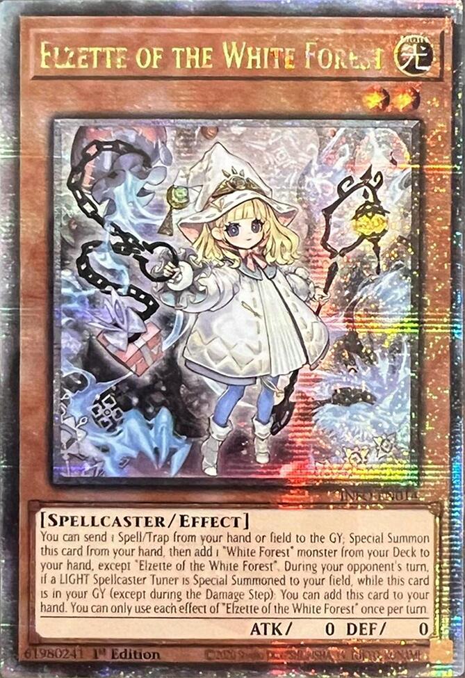 Elzette of the White Forest (Quarter Century Secret Rare) [INFO-EN014] Quarter Century Secret Rare | Galaxy Games LLC