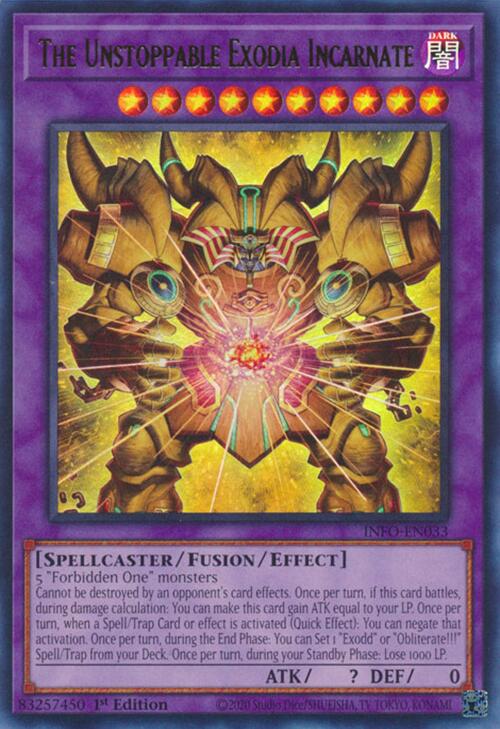 The Unstoppable Exodia Incarnate [INFO-EN033] Ultra Rare | Galaxy Games LLC