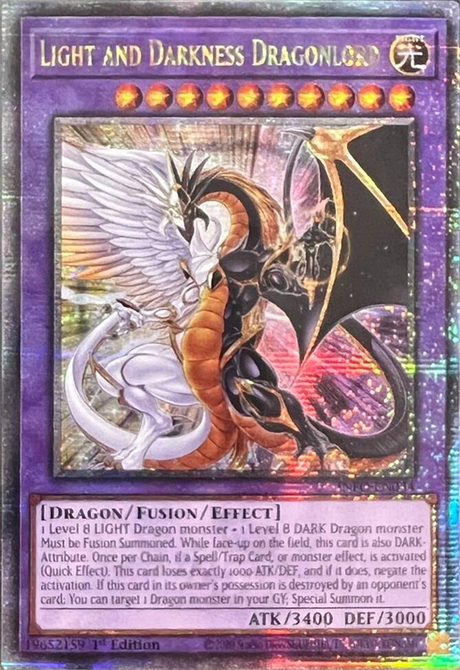 Light and Darkness Dragonlord (Quarter Century Secret Rare) [INFO-EN034] Quarter Century Secret Rare | Galaxy Games LLC