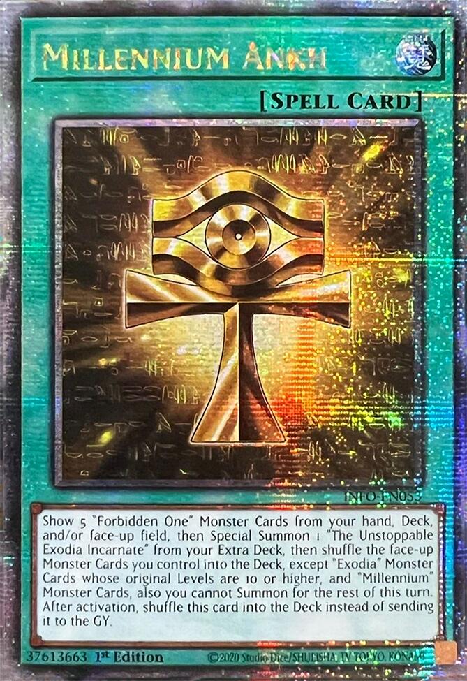 Millennium Ankh (Quarter Century Secret Rare) [INFO-EN053] Quarter Century Secret Rare | Galaxy Games LLC